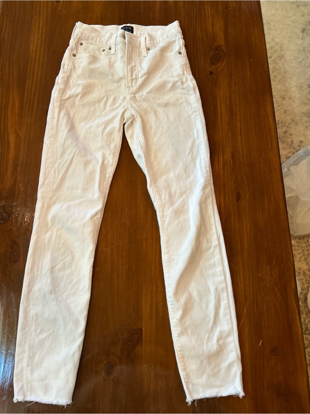 J. Crew Women’s Skinny White Jeans